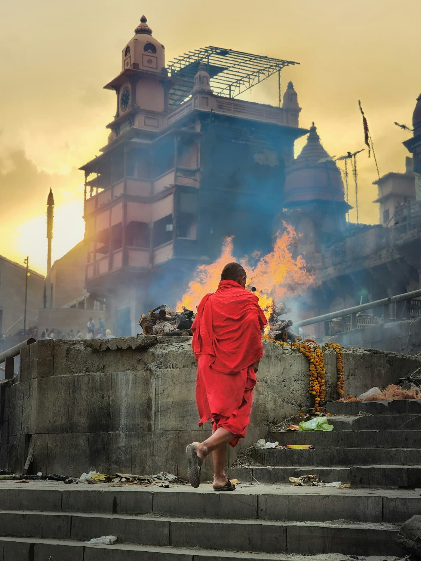 A sadhu on the ghats of Varanasi